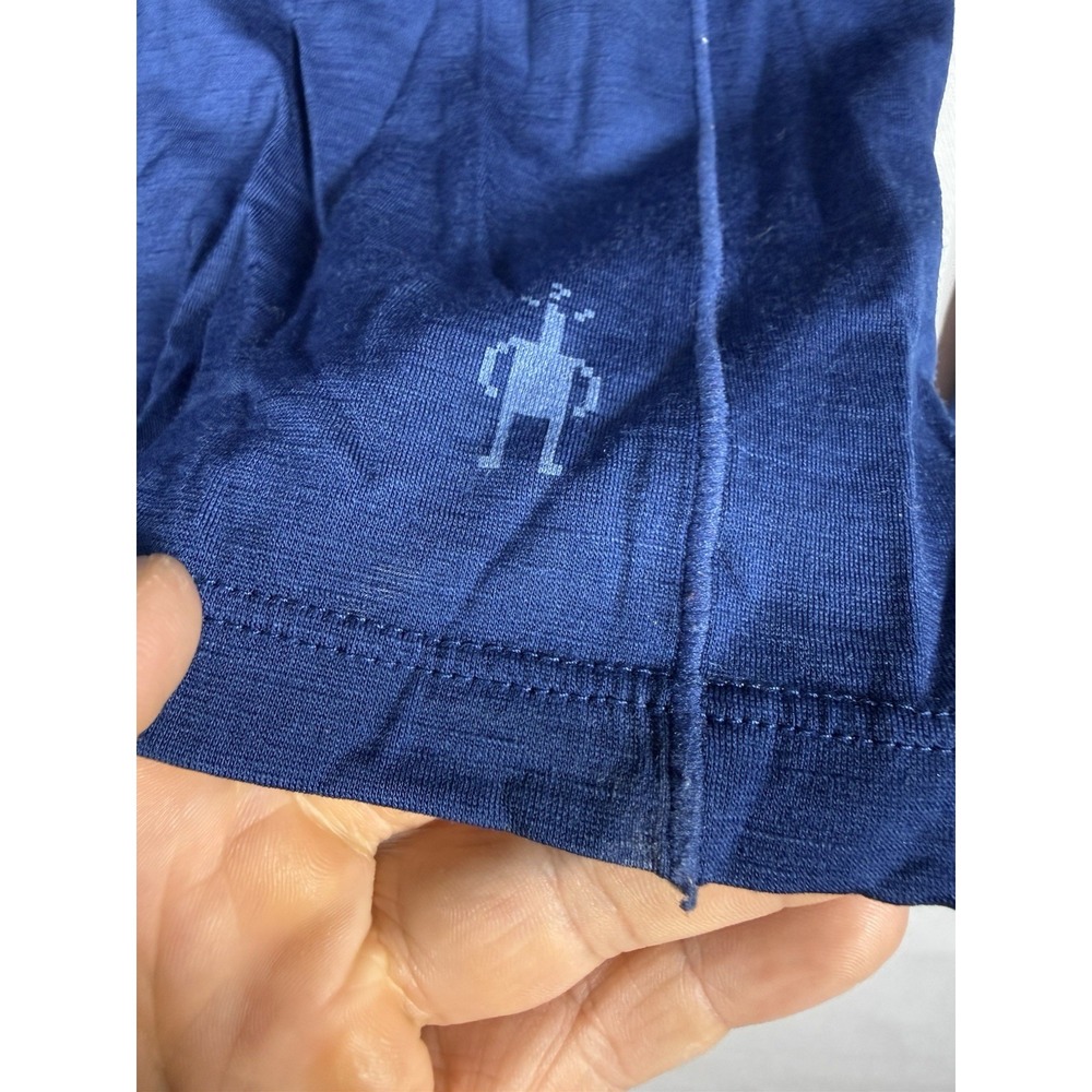 Smartwool Merino 150 Shirt Womens Medium Blue 1/4 Zip Long Sleeve Base Layer - Picture 4 of 8